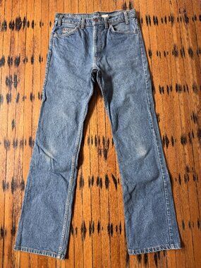 Vintage Levi's 522 Bootcut Jeans Made in USA 34x36 1991 Medium Wash